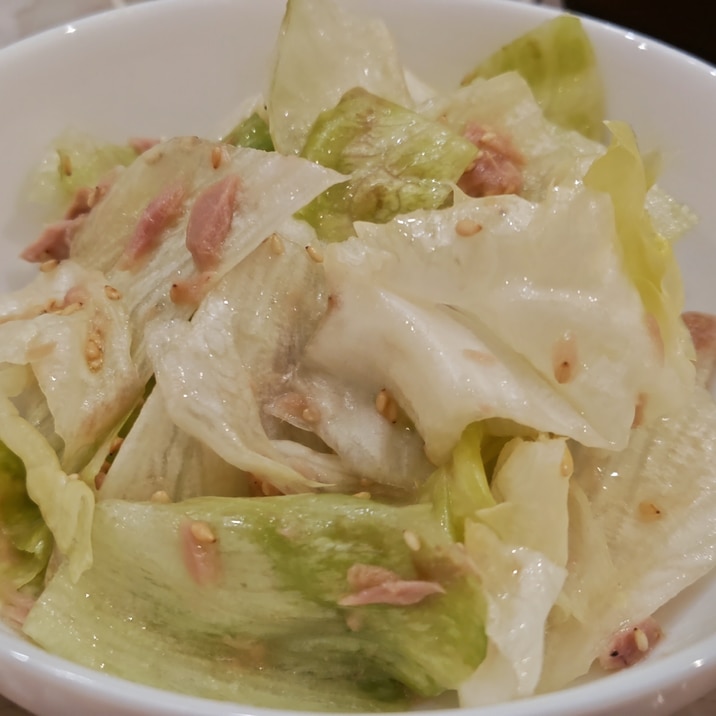 ♡レタスとツナでシャキシャキナムル